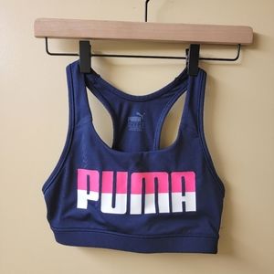 Puma Size Medium Sports Bra Navy